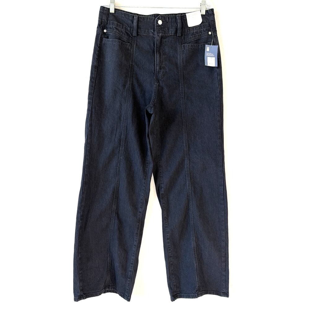 Universal Thread High-rise Wide Leg Black Jeans Comfort Stretch Women’s 14 R NWT